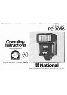 National PE 326 manual. Camera Instructions.